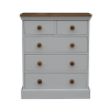 Wiltshire Bedroom Chest 2 over 3 Drawer Soft Cotton